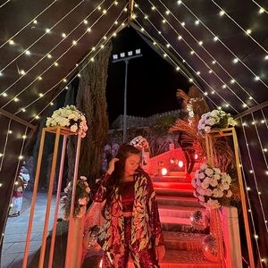 Festive Sequin Jacket and Pants Set